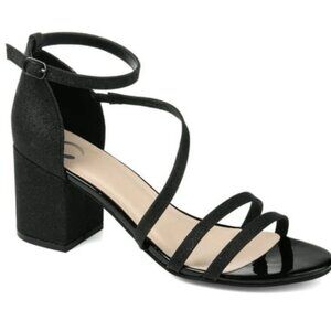 Journee Collection Women’s Bella Glitter Dress Sandals Shows Size 9 ($47 Retail)